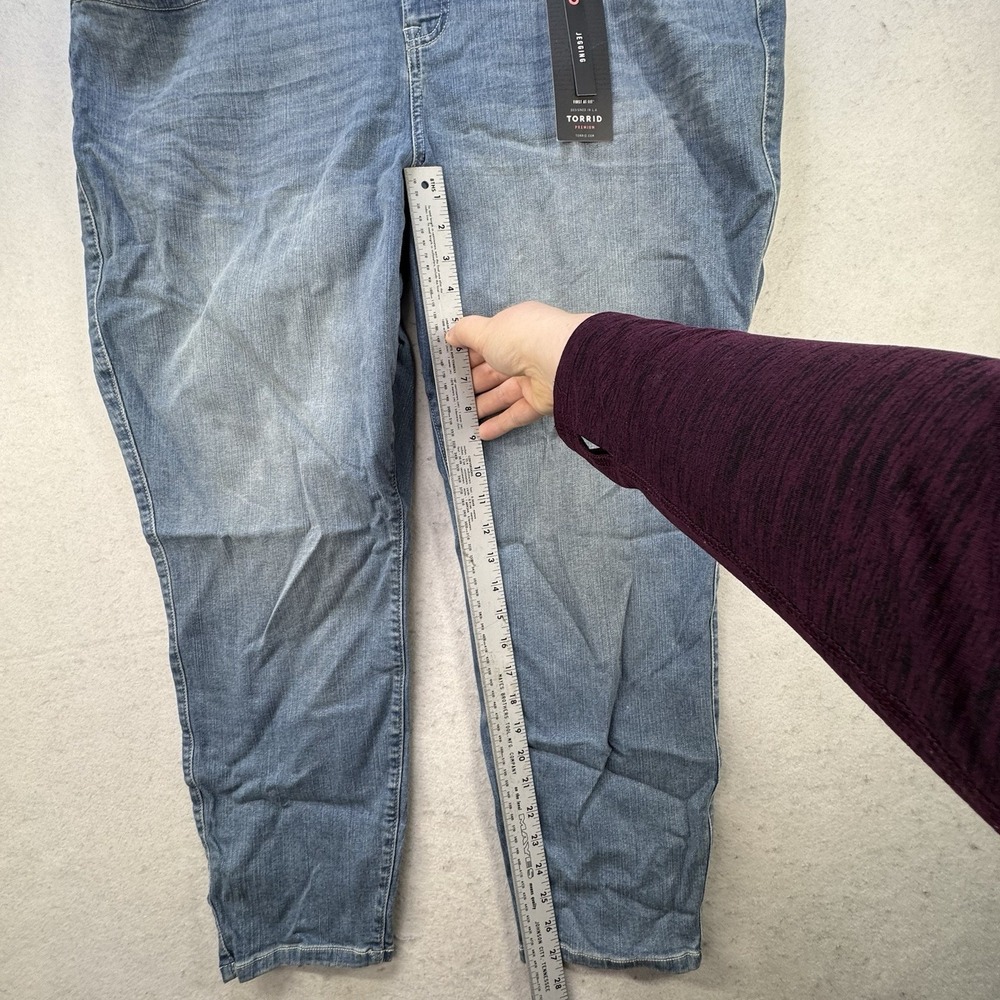 New $76 Torrid Jegging Women's Plus Size 26 Light Wash Jetty Stretch Lycra - Picture 6 of 13
